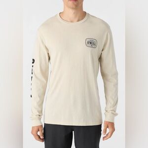 O’Neill EVENTIDE STANDARD FIT LONG SLEEVE TEE - Men’s LT KHAKI Size Small